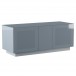 Alphason Element Modular 1250XL TV Cabinet, Grey Gloss - Angled, Right