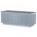 Alphason Element Modular 1250XL TV Cabinet, Grey Gloss - Angled, Left