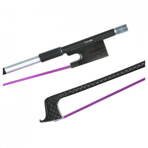 Coruss Carbon Bow for Viola, Purple Hair