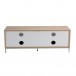 Alphason Chaplin ADCH1135 TV Cabinet, Light Oak Back View