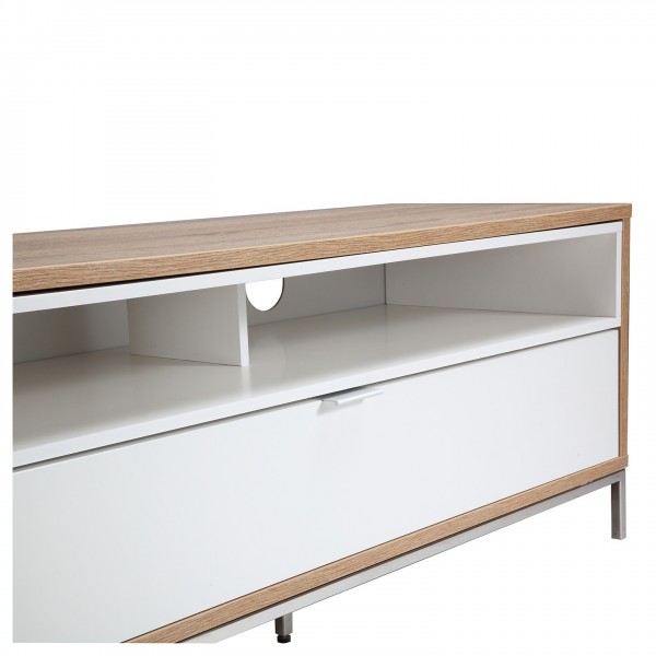 Alphason Chaplin ADCH1135 TV Cabinet, Light Oak Close Up View