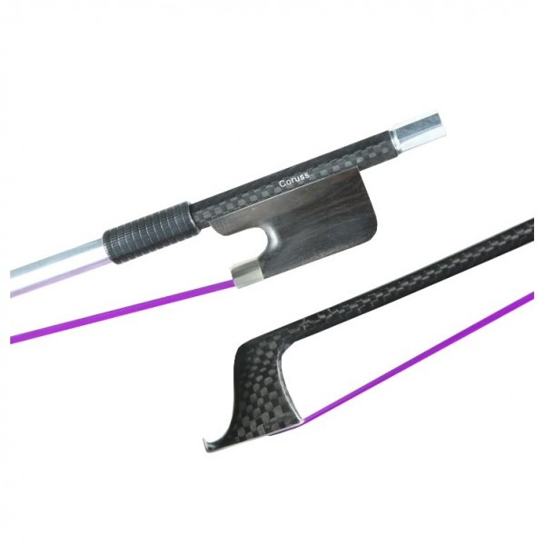 Coruss Carbon Bow for Cello, 4/4 Purple Hair