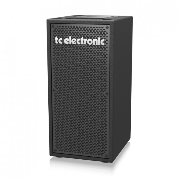 TC Electronic BC208 Vertical 200W 2 x 8" Portable Bass Cabinet, 8 Ohm, Front Angled Left