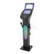 Easy Karaoke Bluetooth Karaoke System with Speaker Pedestal & 2 Mics - Left, On 2