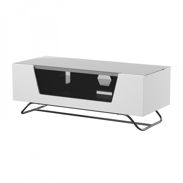 Alphason Chromium 2 1000 Gloss White TV Cabinet