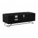 Alphason Chromium 2 1000 TV Cabinet, Gloss Black - Angled