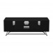 Alphason Chromium 2 1000 TV Cabinet, Gloss Black - Front View