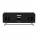 Alphason Chromium 2 1000 TV Cabinet, Gloss Black - Rear View