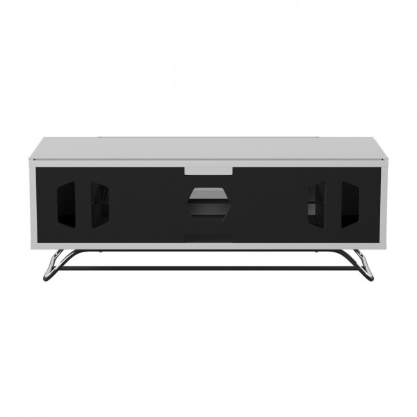 Alphason Chromium 2 1000 TV Cabinet, Gloss White - Rear View