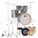 Gretsch Catalina Maple 22'' 5pc Plus Istanbul Xist talerze perkusyjne, elementy konstrukcyjne & Throne pakiet, Silver Sparkle