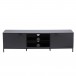 Alphason Chaplin ADCH1600 TV Cabinet, Charcoal Front View