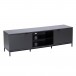 Alphason Chaplin ADCH1600 TV Cabinet, Charcoal Side View