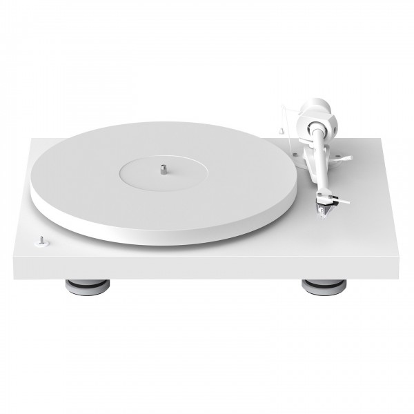 Pro-Ject Debut PRO B Turntable, Satin White Front View