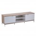 Alphason Chaplin ADCH1600 TV Cabinet, Light Oak Side View