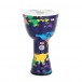 Percussion Plus Slap Djembe, Pre-Tuned, 8 inch Head, World Map