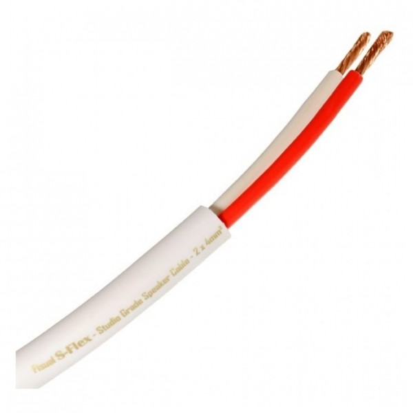 Fisual S-Flex Studio Grade White Speaker Cable 2 x 4mm, 2m