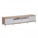 Alphason Chaplin ADCH2000 TV Cabinet, Light Oak Side View