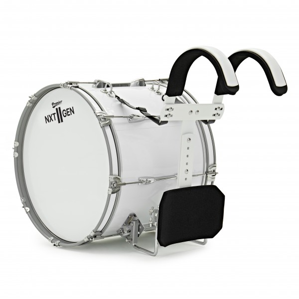 Premier NXT GEN Marching 18" x 14" Drum Corps Bass Drum, White