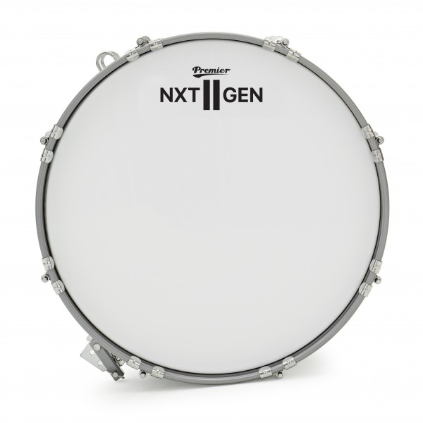 Premier NXT GEN Marching 18" x 14" Drum Corps Bass Drum, White