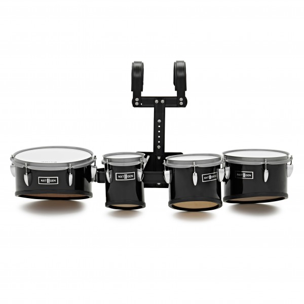 Premier NXT GEN Marching 6/8/10/12 Drum Corps Multi-Tenor Set, Black