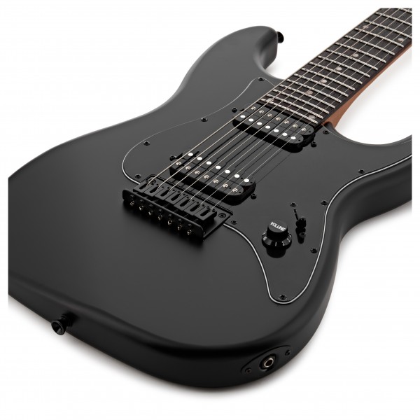 JET Guitars JS-400 7-String Rosewood, Matte Black at Gear4music