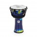 Percussion Plus Slap Djembe, afinado con cuerda, 12 pulgadas, mapa del mundo