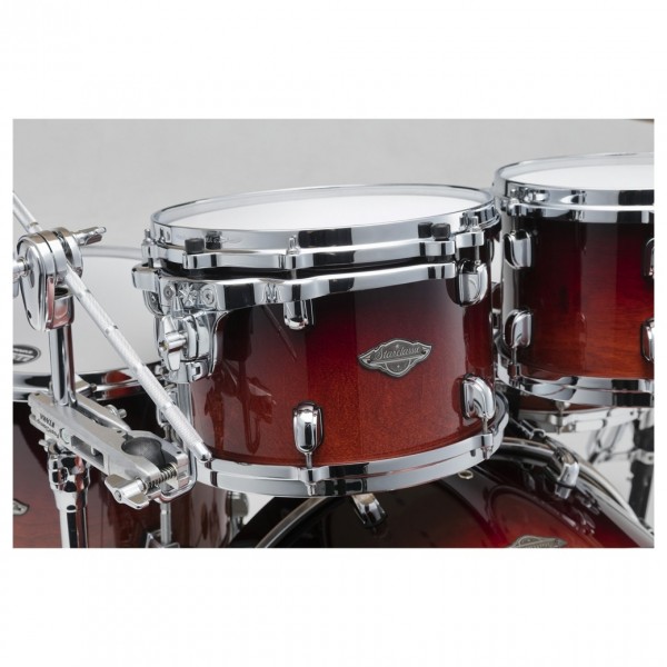 Tama Starclassic Performer 22" 5pc Shell Pack, Dark Cherry Fade - Rack Toms