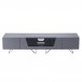 Alphason Chromium 2 1600 TV Cabinet, Grey Front View