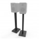 Kanto ST Speaker Stands, Black - Angled (Speakers Not Included)