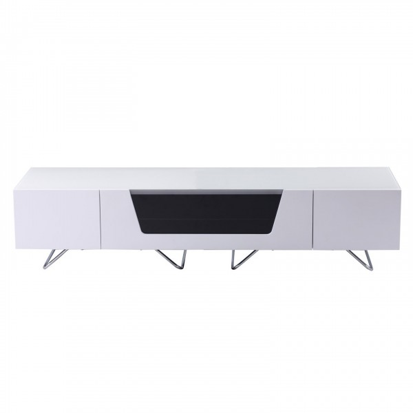 Alphason Chromium 2 1600 TV Cabinet, White Front View