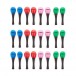 Olympic Mini Plastic Maracas Bucket, 12 Pairs