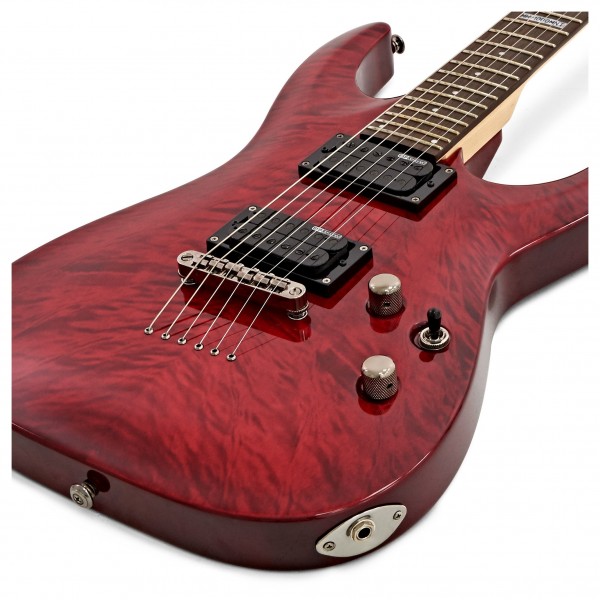 ESP LTD MH-100QM NT, See Thru Black Cherry at Gear4music