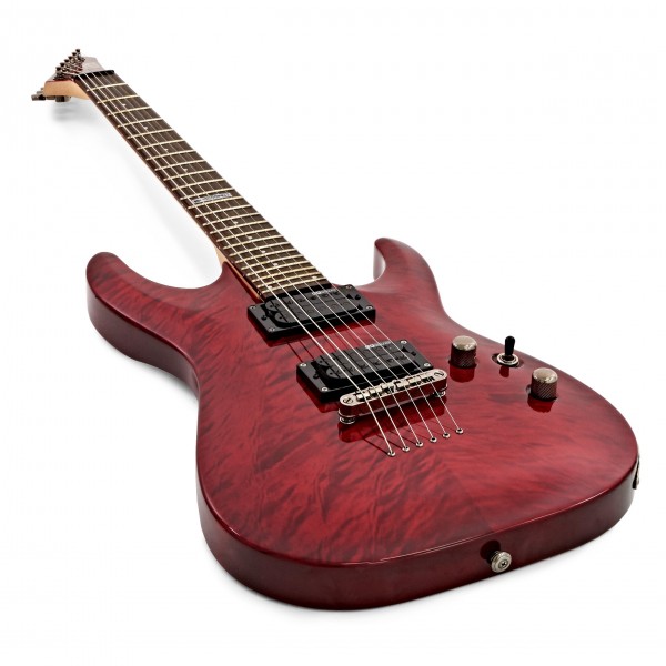 ギター ESP LTD MH-100QMNT See Thru Black Cherry ESP LTD MH-100QM NT, See Thru Black Cherry at Gear4music