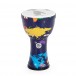 Percussion Plus Slap Djembe, Pre-Tuned, 7 inch Head, World Map