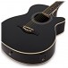 Single Cutaway Electro Acoustic Guitar by Gear4music, Black