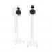 Q Acoustics FS50 Floor Stands, White Front View 2