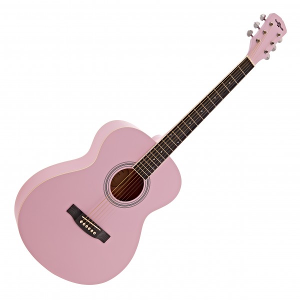 Student Acoustic Guitar by Gear4music, Pink