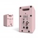 Kanto Ora Bluetooth Desktop Speakers, Pink - Rear