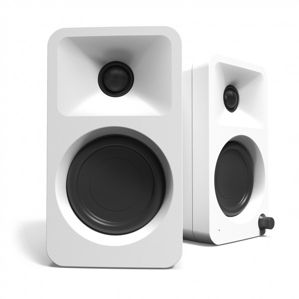 Kanto Ora Powered Reference Desktop Speakers with Bluetooth, Matte White - Main