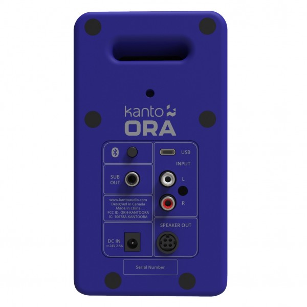 Kanto Ora Speakers, Blue - Rear Single