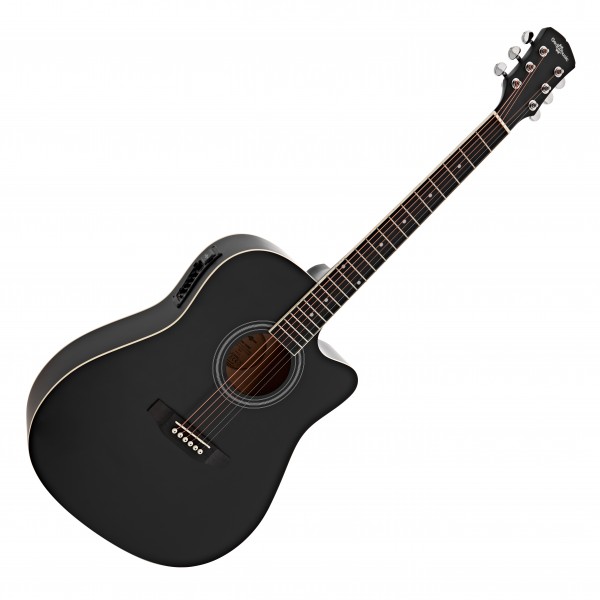 Dreadnought Cutaway Electro Acoustic Guitar, Black