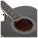 Dreadnought Left Handed Cutaway Electro Acoustic Guitar, Black