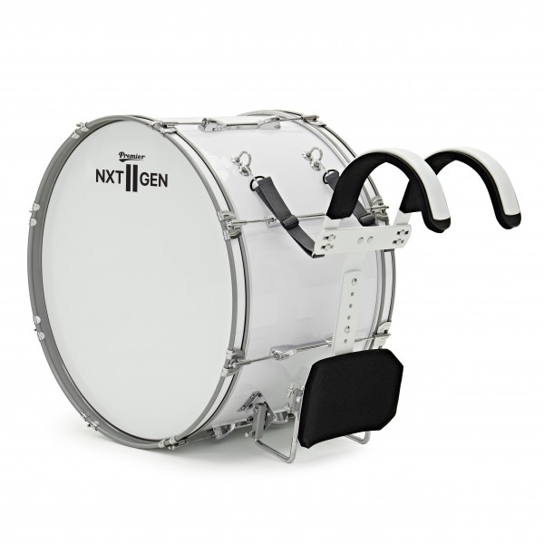 Premier NXT GEN Marching 26" x 14" Drum Corps Bass Drum, White