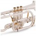 Besson Prestige BE2028 Cornet, Silver Plated keys