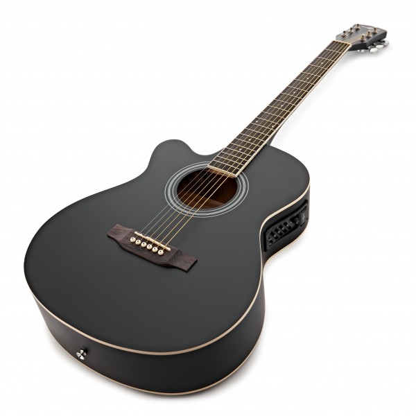 Single Cutaway Left Handed Electro Acoustic Guitar by Gear4music