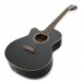 Single Cutaway Left Handed Electro Acoustic Guitar by Gear4music, Black