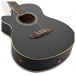 Single Cutaway Left Handed Electro Acoustic Guitar by Gear4music, Black