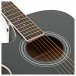 Single Cutaway Left Handed Electro Acoustic Guitar by Gear4music, Black