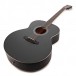 Jumbo Left Handed Acoustic Guitar by Gear4music, Black