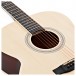 Jumbo Left Handed Electro Acoustic Guitar by Gear4music, Natural